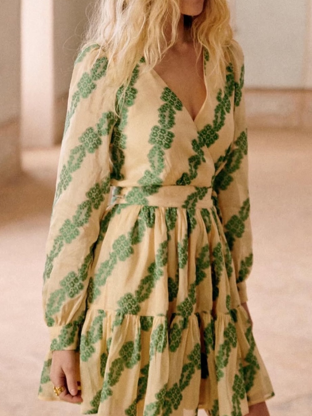 Sezane Faith Wrap Dress 34